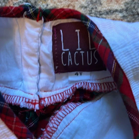 Smocked plaid Christmas tree dress 4T - Picture 3 of 3